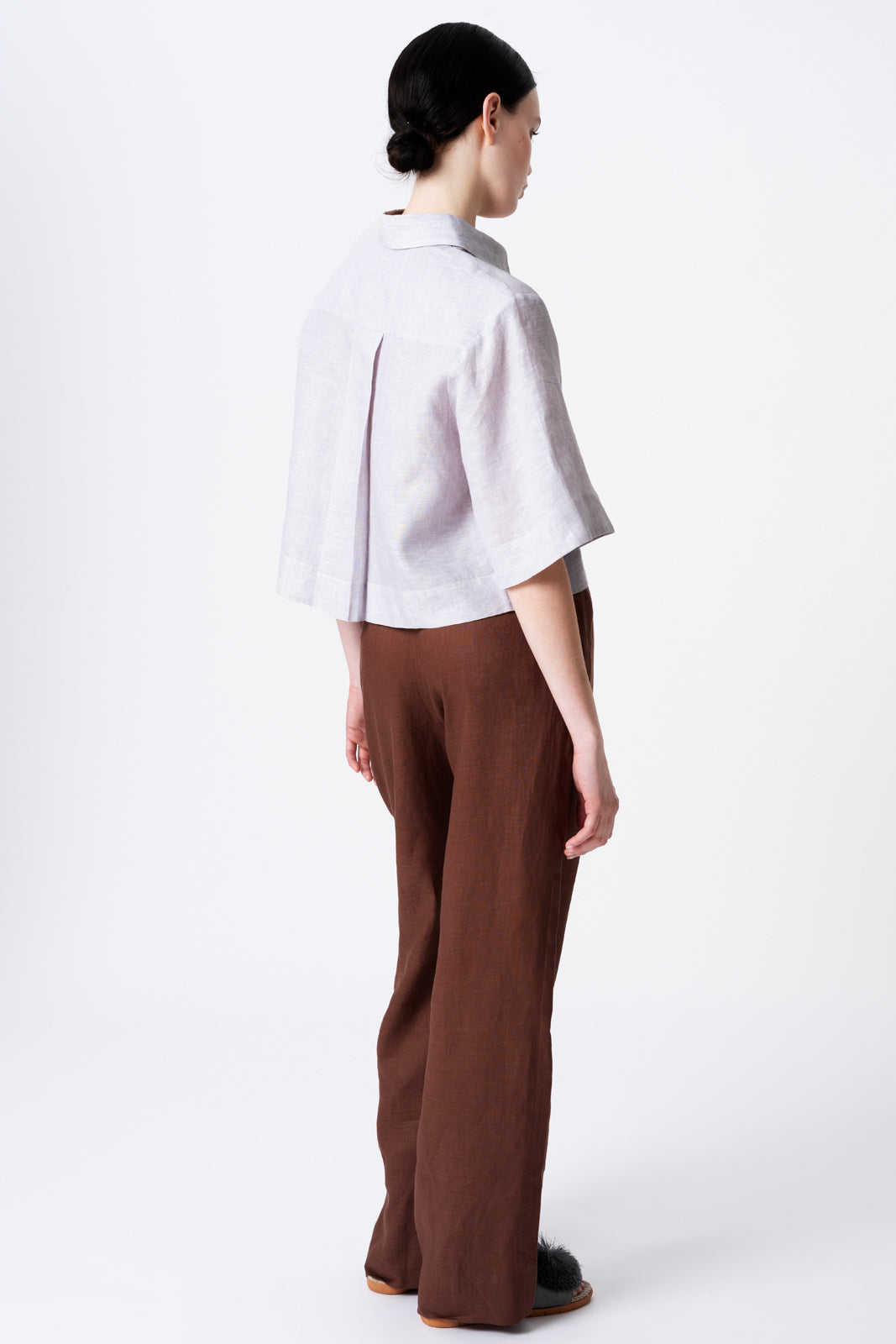 Edith Cropped Linen Shirt