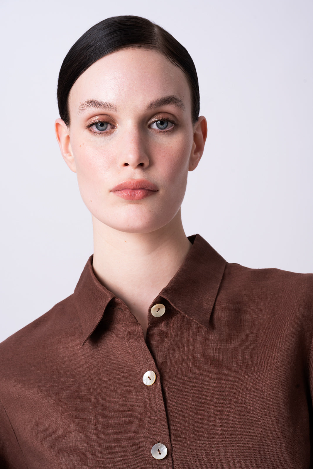 Edith Cropped Linen Shirt