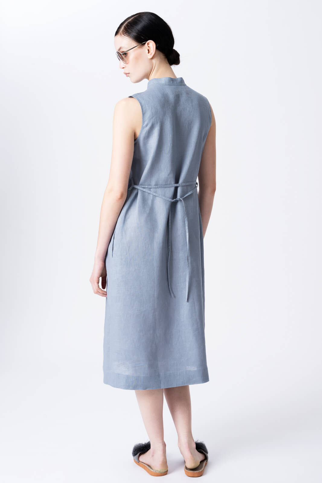 Sleeveless Linen Dress