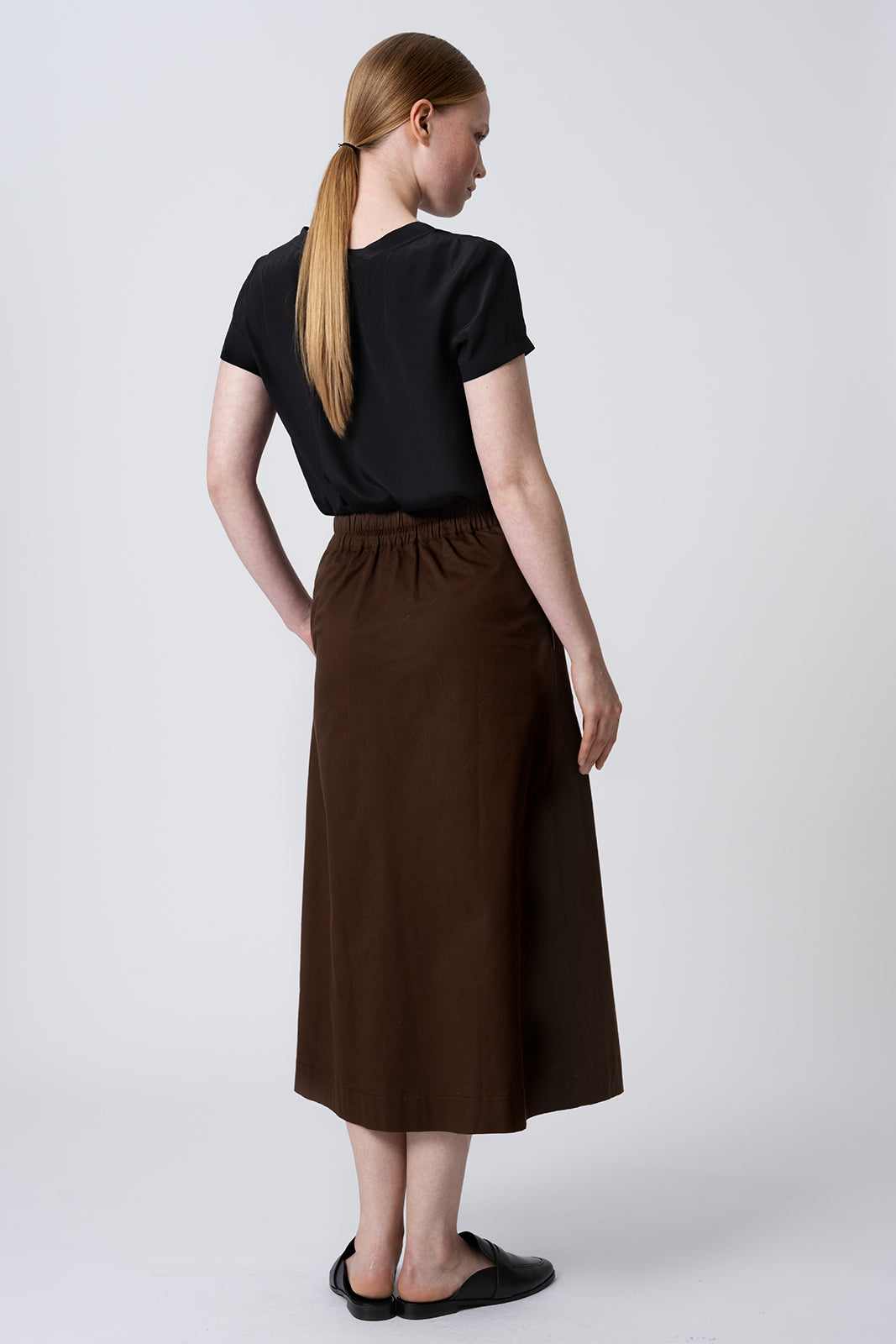 A-Line Skirt Soil Brown